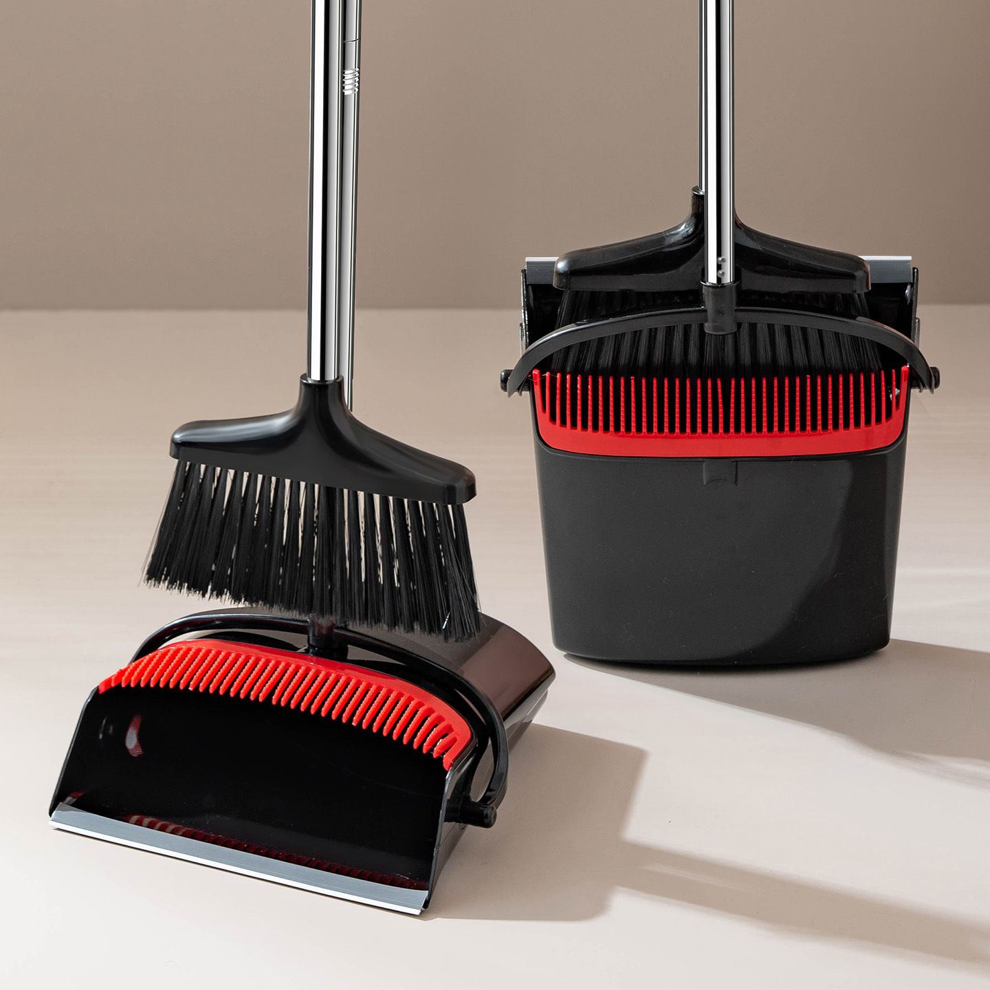 Горячая распродажа Amazon, набор метлы и совка для мусора