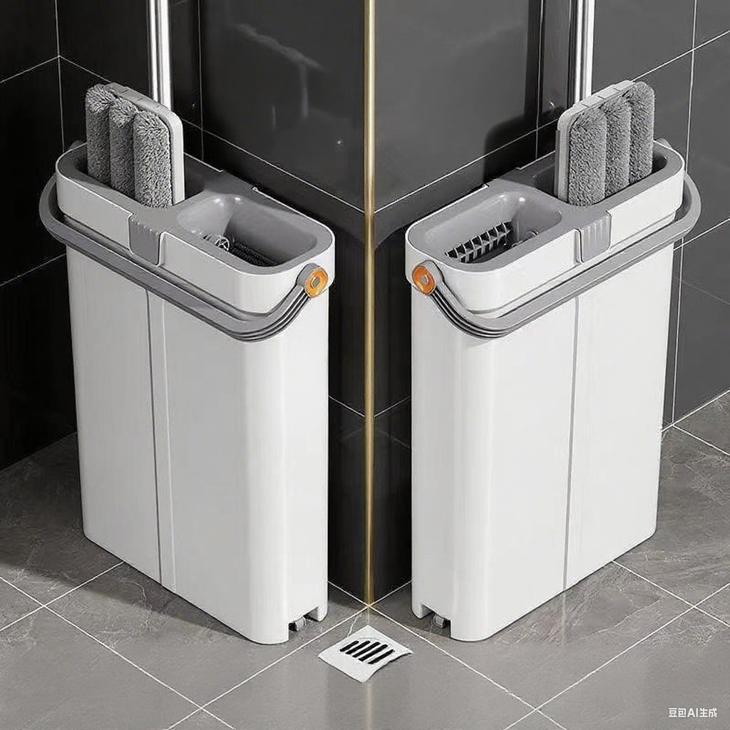 Швабра и ведро с набором отжима